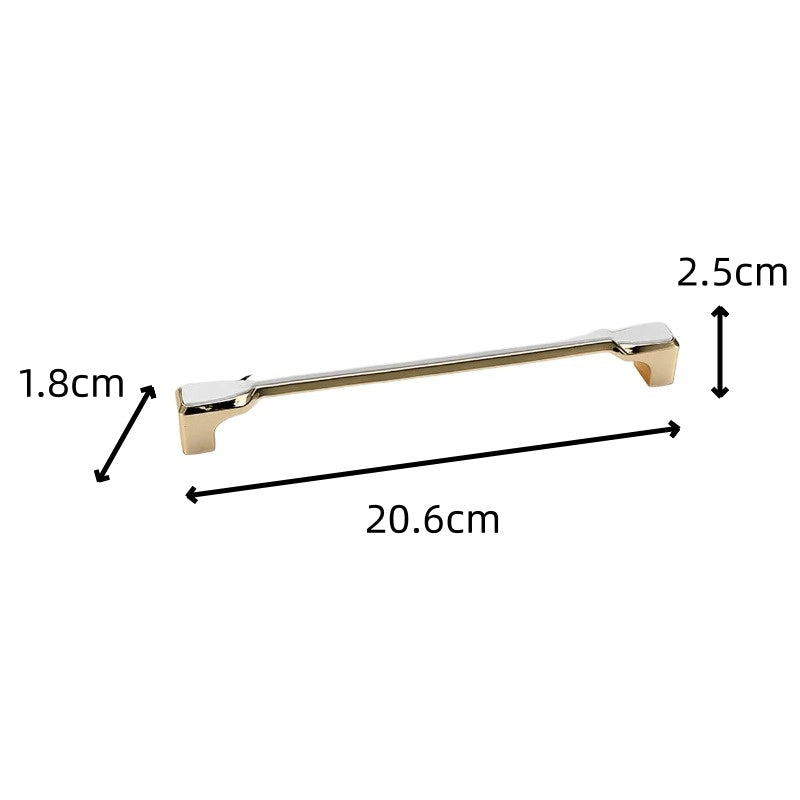 Minimalist Brushed Gold Cabinet Pulls - Round Edge Cabinet Hardware