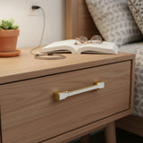 Minimalist Brushed Gold Cabinet Pulls - Round Edge Cabinet Hardware