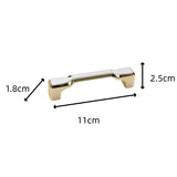 Minimalist Brushed Gold Cabinet Pulls - Round Edge Cabinet Hardware
