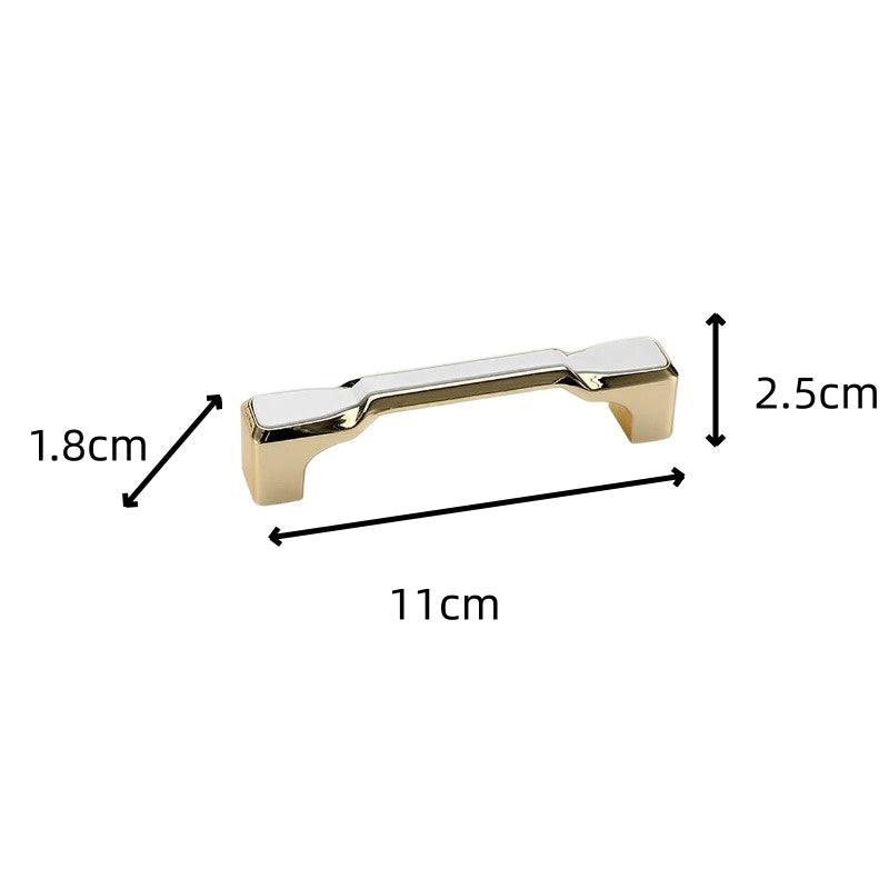 Minimalist Brushed Gold Cabinet Pulls - Round Edge Cabinet Hardware