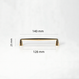 Minimalist Gold Line Drawer Pulls – Polished Brass Cabinet Hardware