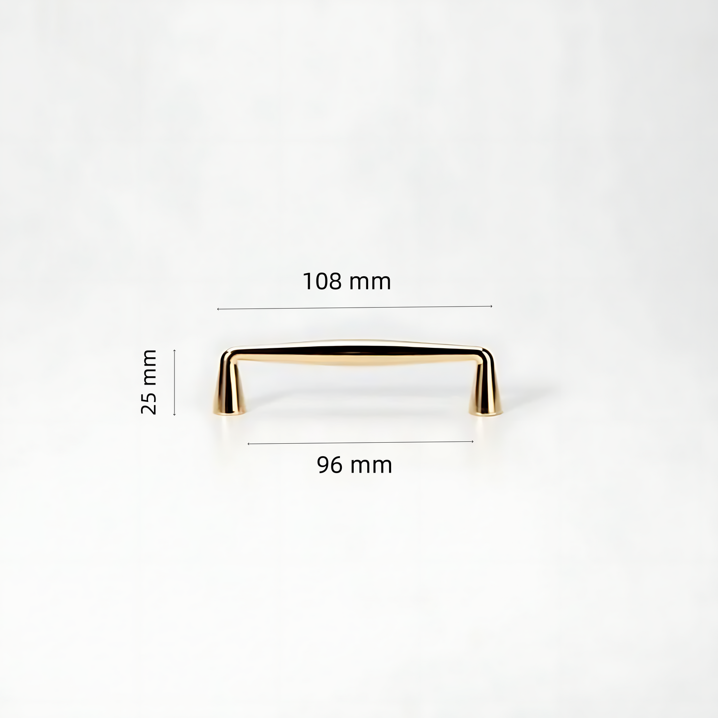 Minimalist Gold Line Drawer Pulls – Polished Brass Cabinet Hardware