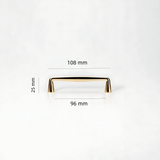 Minimalist Gold Line Drawer Pulls – Polished Brass Cabinet Hardware