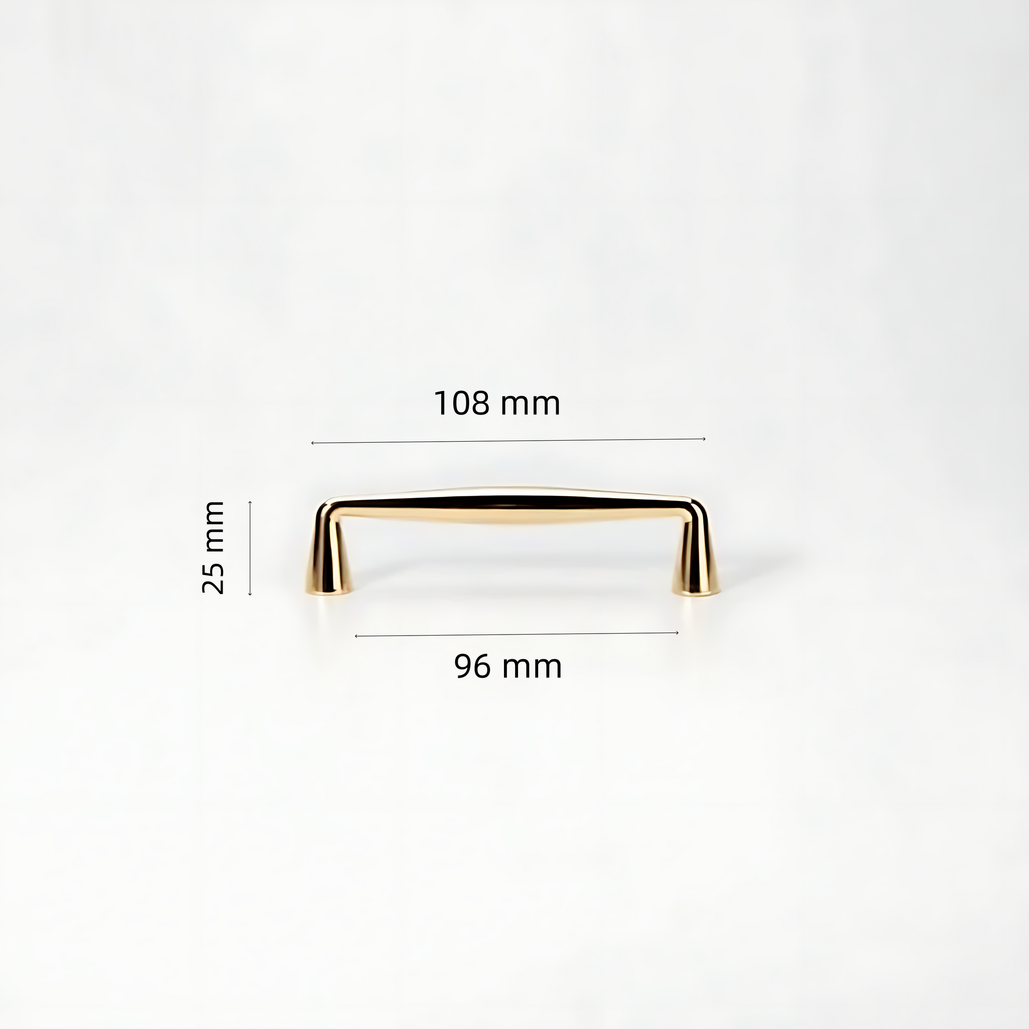 Minimalist Gold Line Drawer Pulls – Polished Brass Cabinet Hardware
