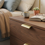 Modern Brass Lip Pull – Flush Cabinet Drawer Hardware