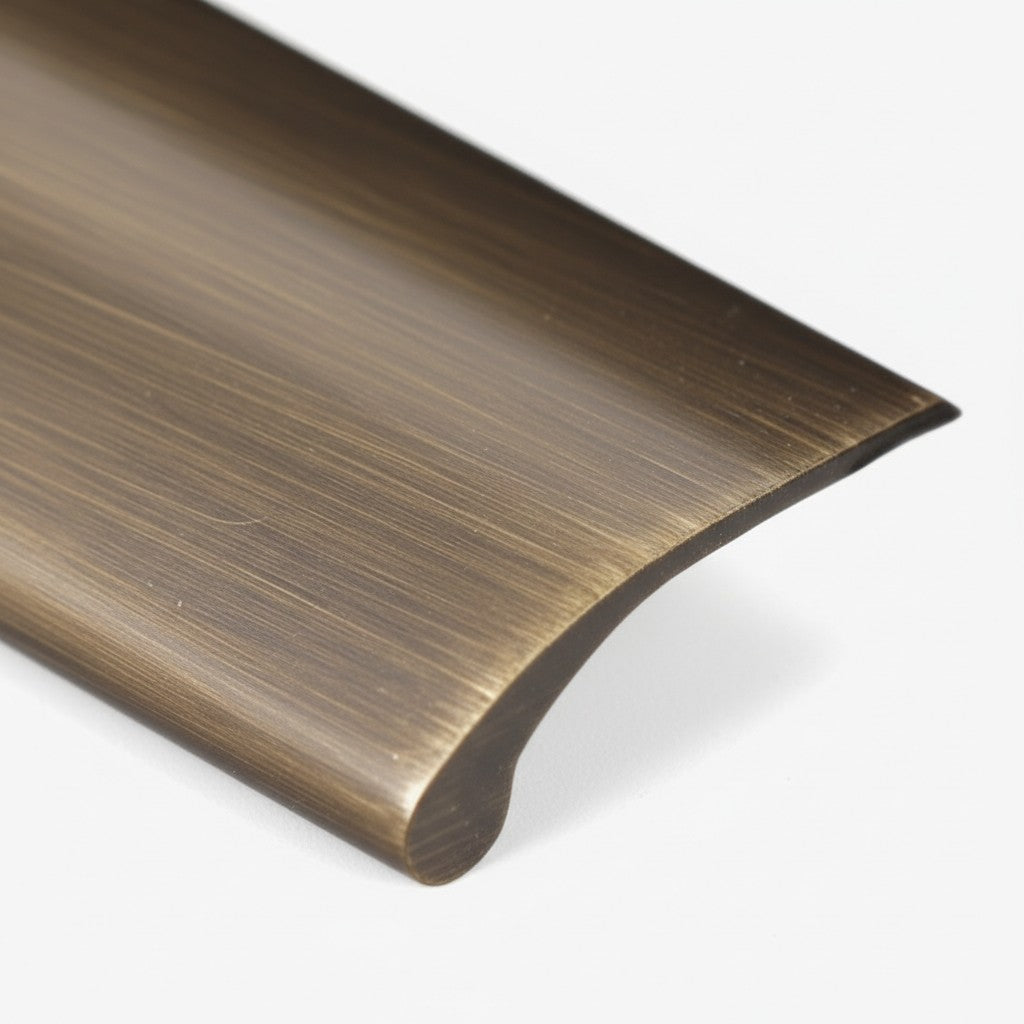 Modern Brass Lip Pull – Flush Cabinet Drawer Hardware