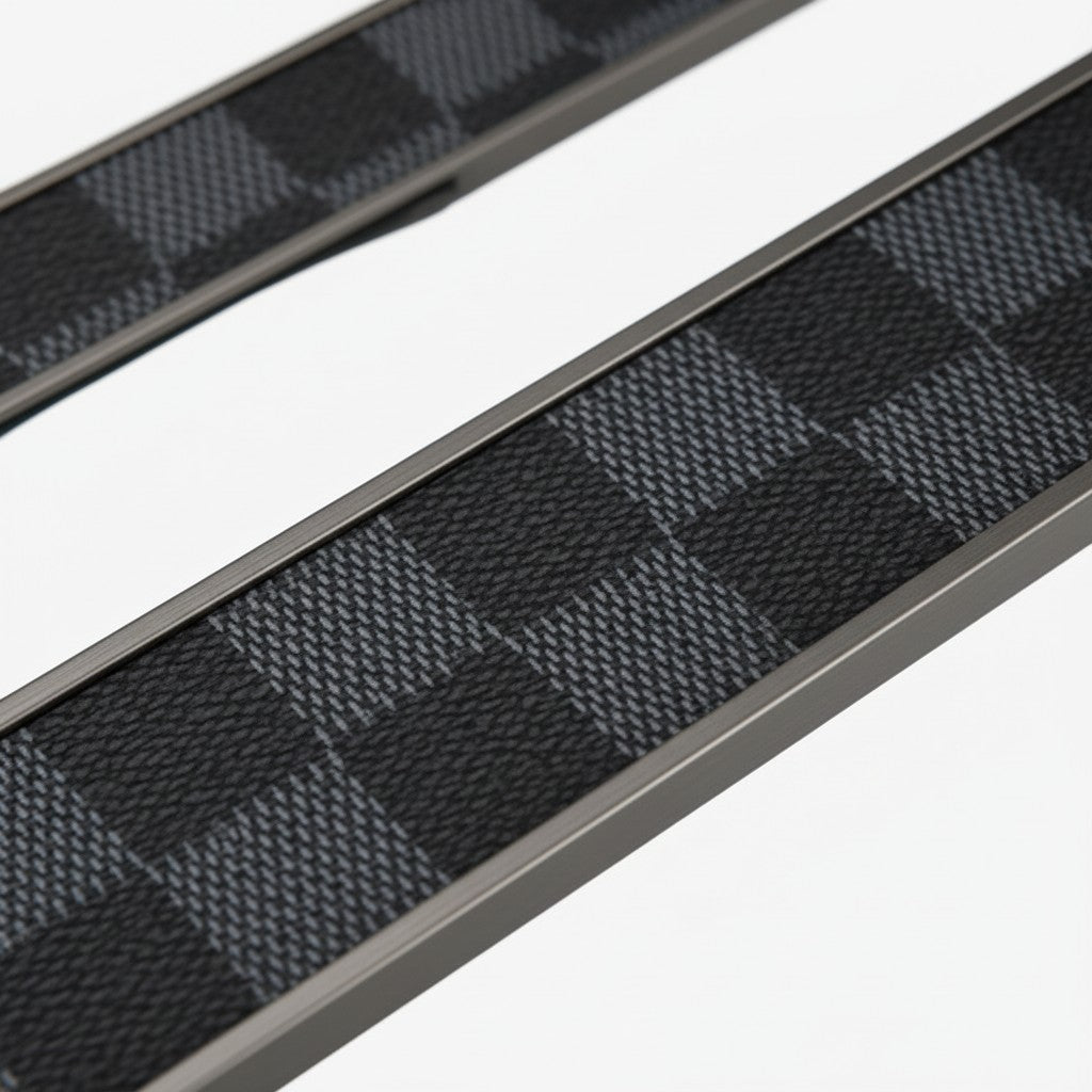 Modern Leather Zinc Alloy Pulls - Drawer Wardrobe Handles