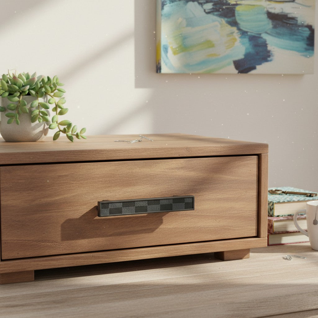 Modern Leather Zinc Alloy Pulls - Drawer Wardrobe Handles