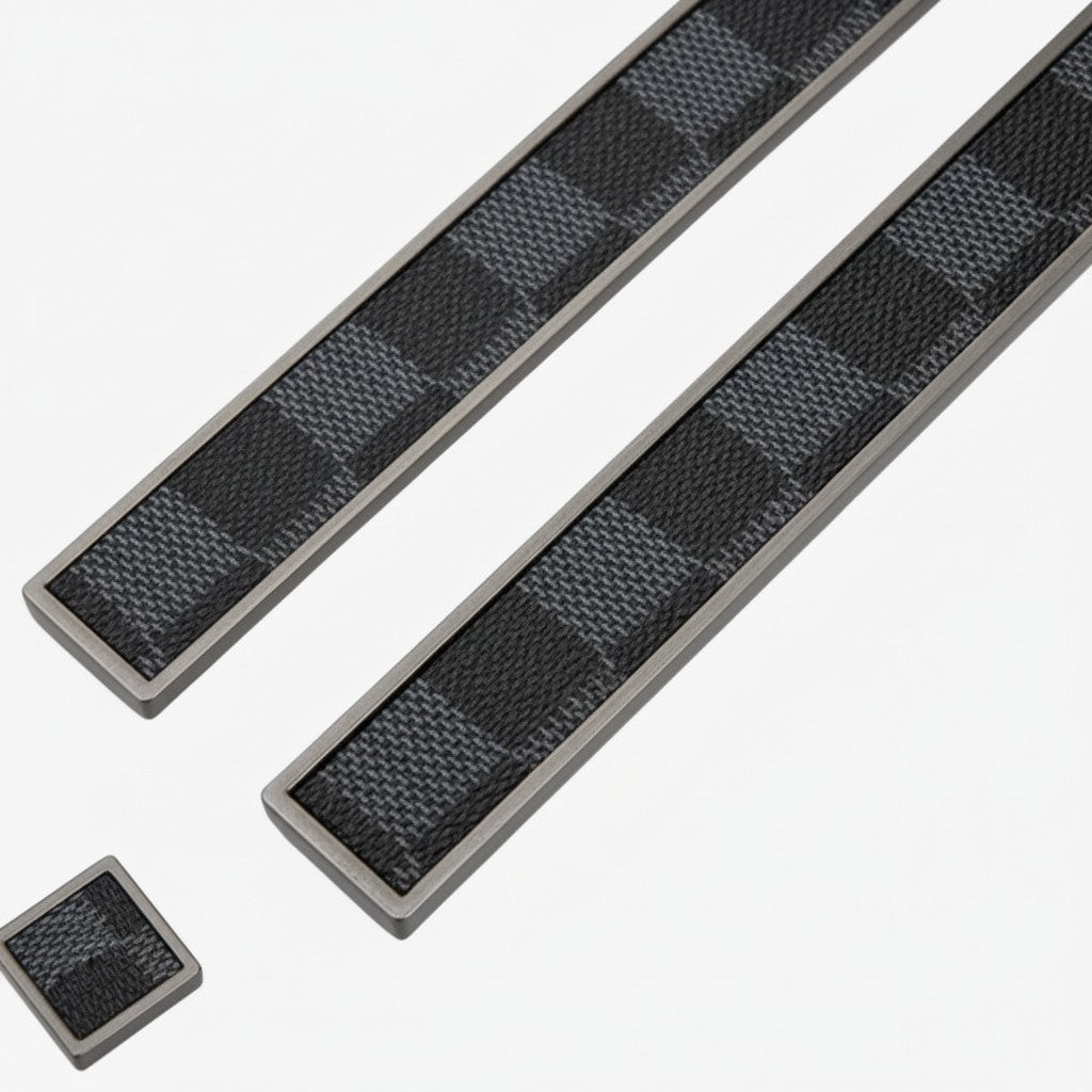 Modern Leather Zinc Alloy Pulls - Drawer Wardrobe Handles