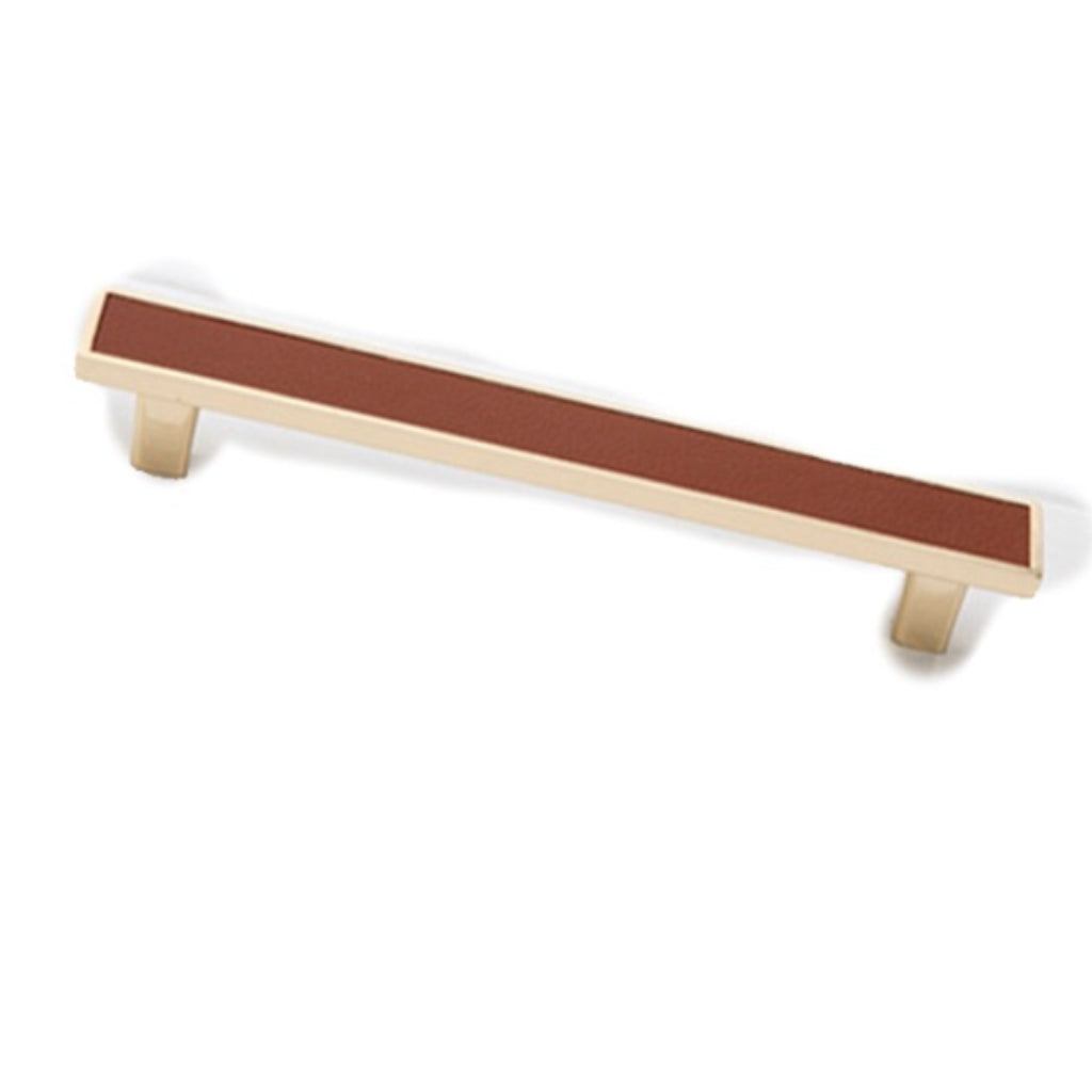 Modern Leather Zinc Alloy Pulls - Drawer Wardrobe Handles