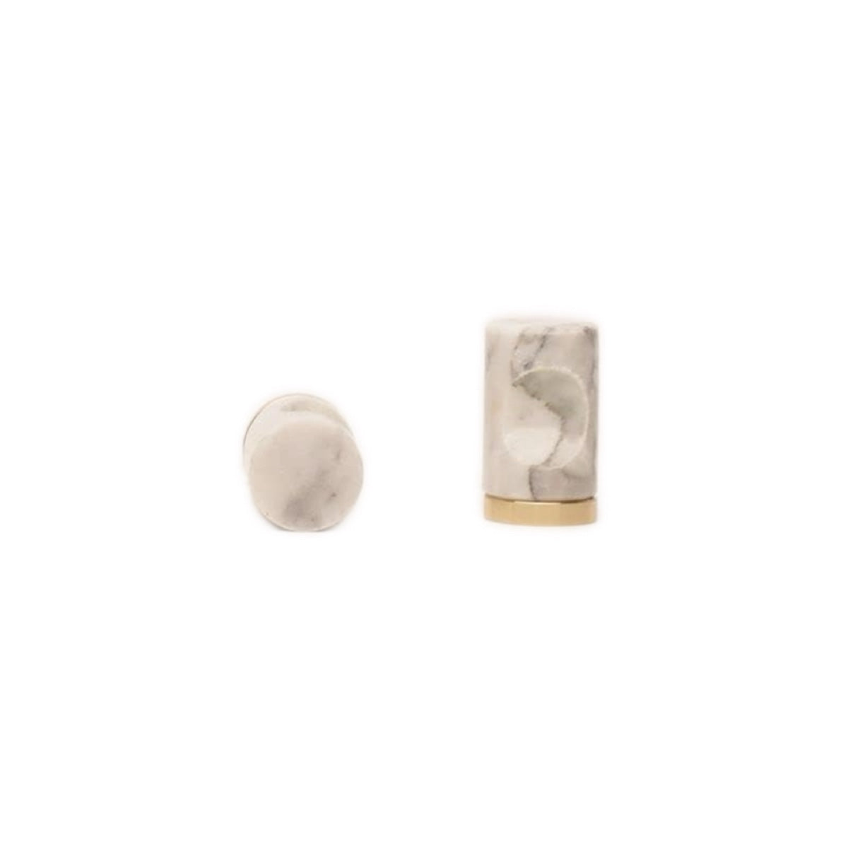 Modern Marble Brass Cabinet Pulls - Elegant Drawer Wardrobe Handles