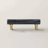 Modern Marble Brass Cabinet Pulls - Elegant Drawer Wardrobe Handles