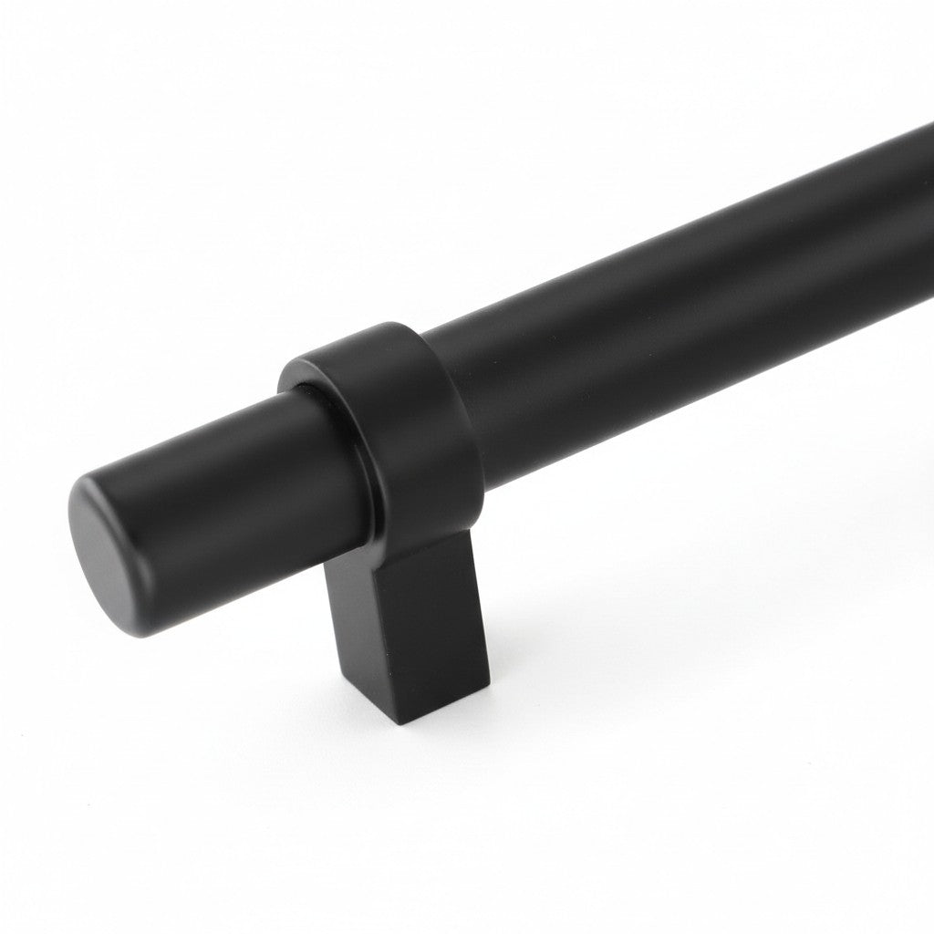 Modern Matte Black Euro Bar Pull Cabinet Handles – Drawer & Cabinet Hardware