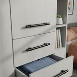 Modern Matte Black Euro Bar Pull Cabinet Handles – Drawer & Cabinet Hardware