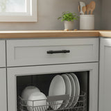 Modern Matte Black Euro Bar Pull Cabinet Handles – Drawer & Cabinet Hardware