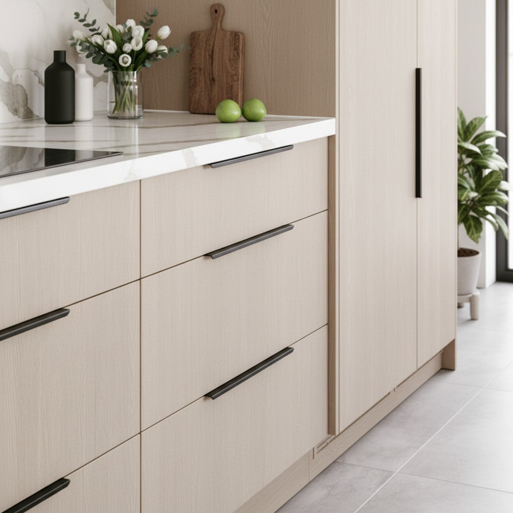 Modern Curved Pull Handles – Stylish Kitchen & Bathroom Cabinet Hardware