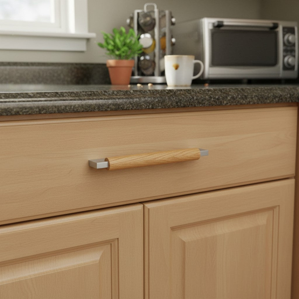 Rustic Wood Drawer Pulls – Farmhouse Kitchen Drawer Hardware