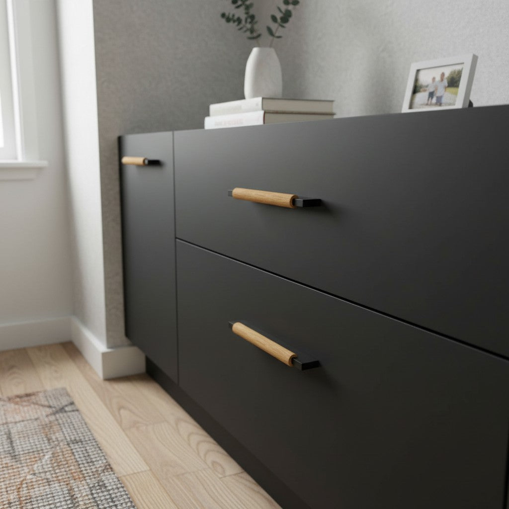 Rustic Wood Drawer Pulls – Farmhouse Kitchen Drawer Hardware