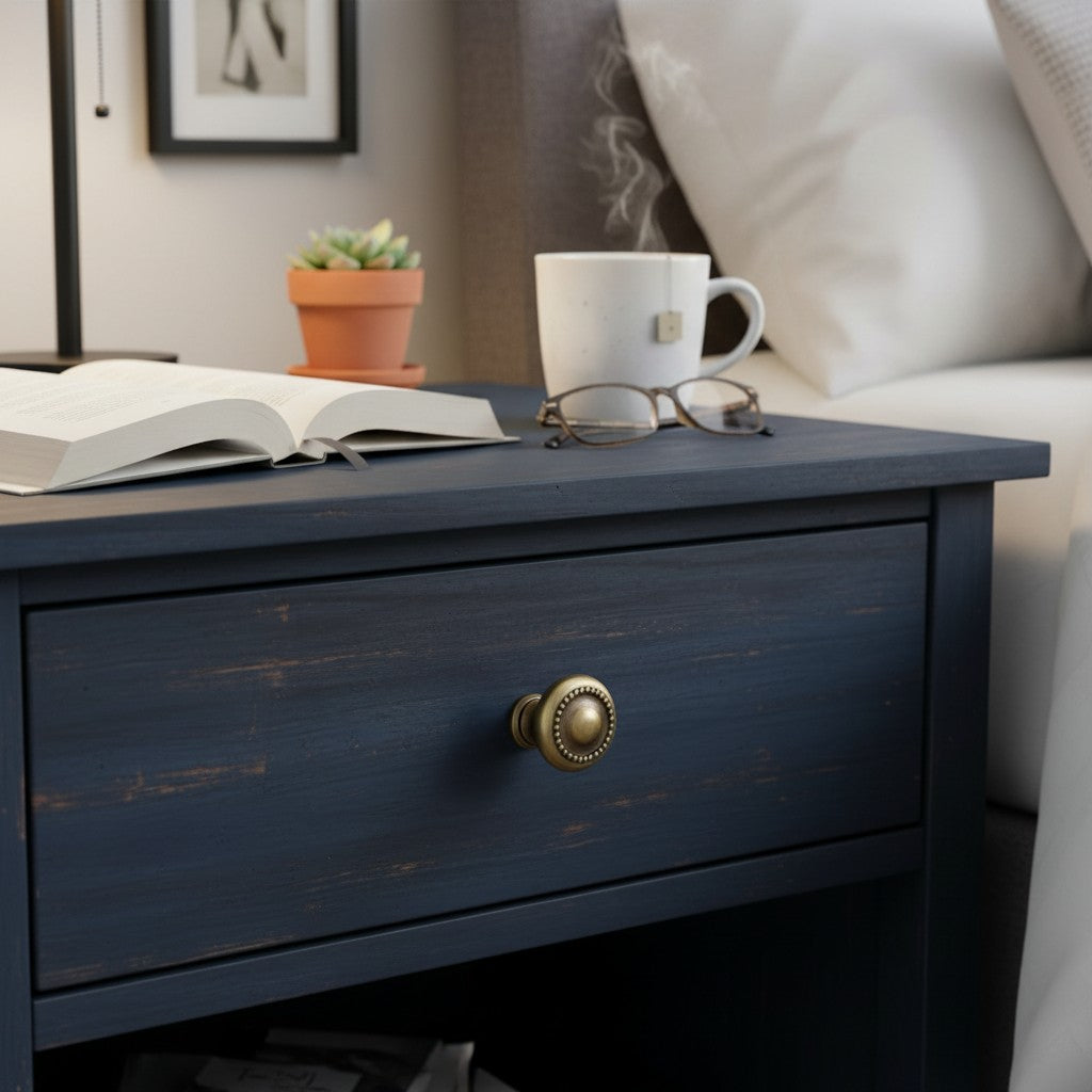 Vintage Ripple Brass Handles - Antique Bronze Cabinet Hardware