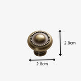 Vintage Ripple Brass Handles - Antique Bronze Cabinet Hardware