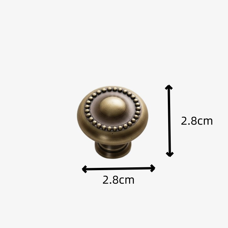 Vintage Ripple Brass Handles - Antique Bronze Cabinet Hardware