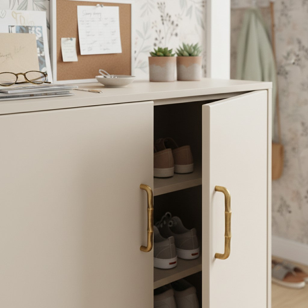 Vintage Ripple Brass Handles - Antique Bronze Cabinet Hardware