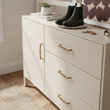 Vintage Ripple Brass Handles - Antique Bronze Cabinet Hardware