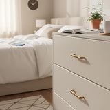 Vintage Ripple Brass Handles - Antique Bronze Cabinet Hardware