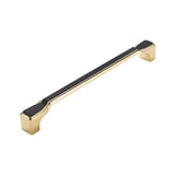 Minimalist Brushed Gold Cabinet Pulls - Round Edge Cabinet Hardware
